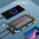 Waterproof solar charging battery camping lamp