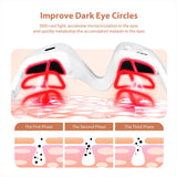 3D eye massager ergonomic fit on temples