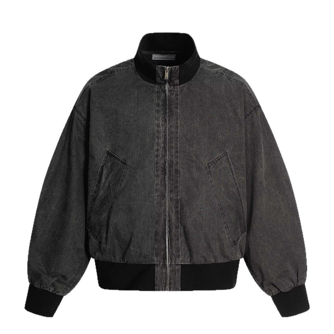 Men's vintage washed distressed pilot jacket