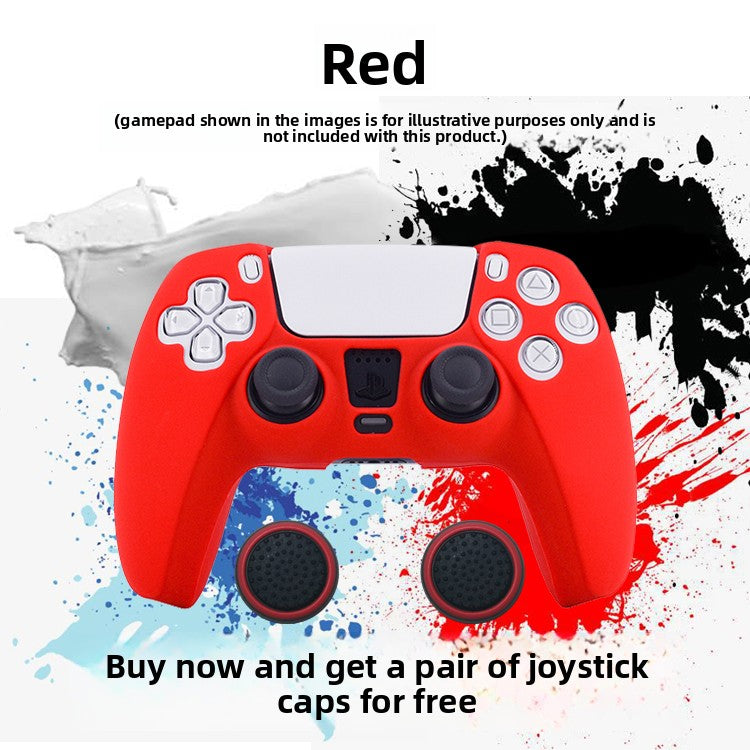 PS5 Controller Silicone Protective Cover with Joystick Caps