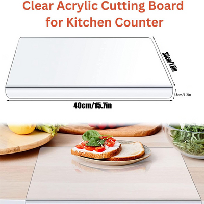 Clear Acrylic Anti-Slip Cutting Board