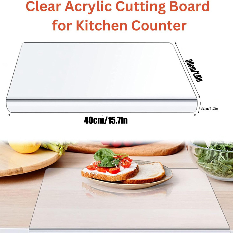 Clear Acrylic Anti-Slip Cutting Board