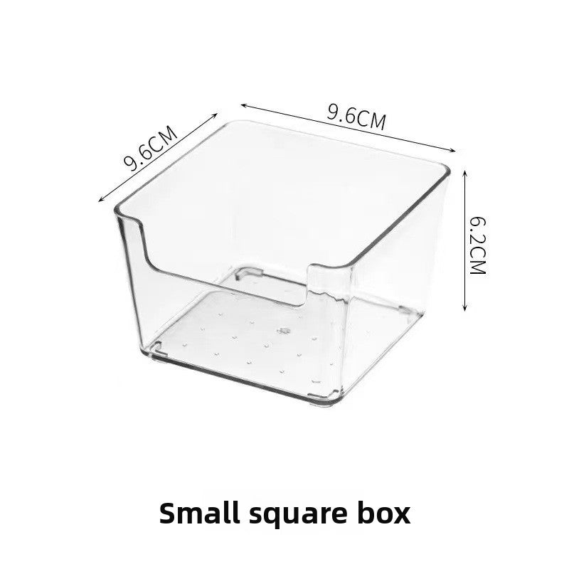 Small clear PET open-top desktop storage box, photo 6
