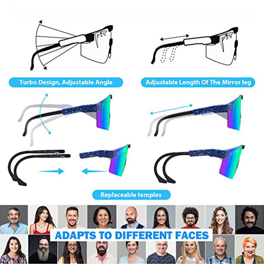 Men Women Coated Sports Sunglasses Windproof Cycling Glasses