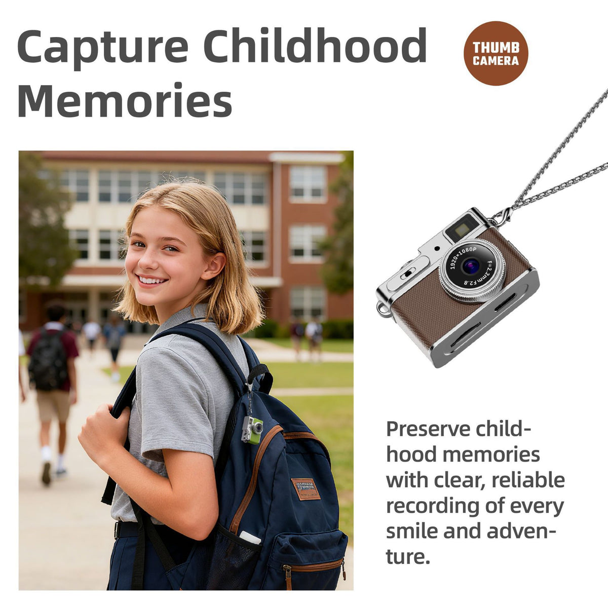 Mini Thumb Camera with Video Recording