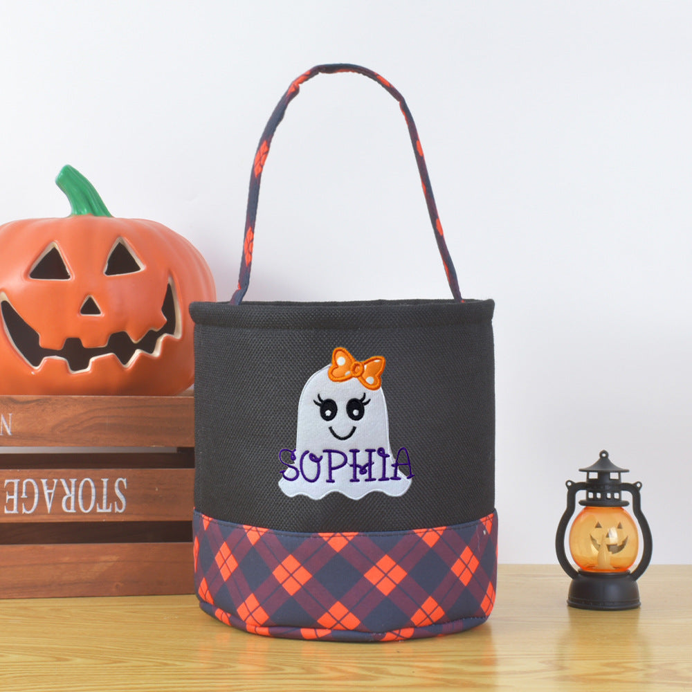 Halloween decorative storage basket with handle