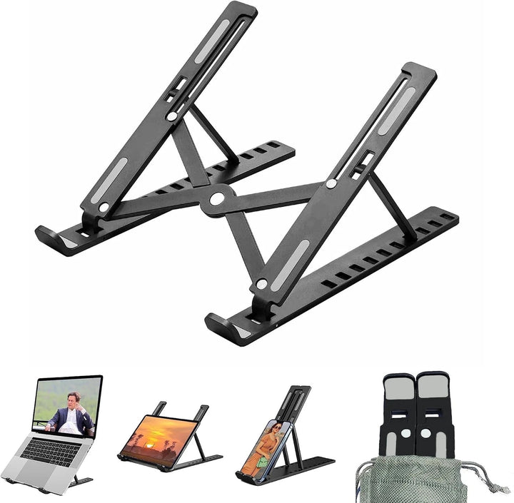 Portable Adjustable Laptop Stand Tablet Desk Riser Holder