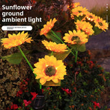 Solar Powered Sunflower Garden Light