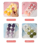 Close-up of soft makeup sponge texture