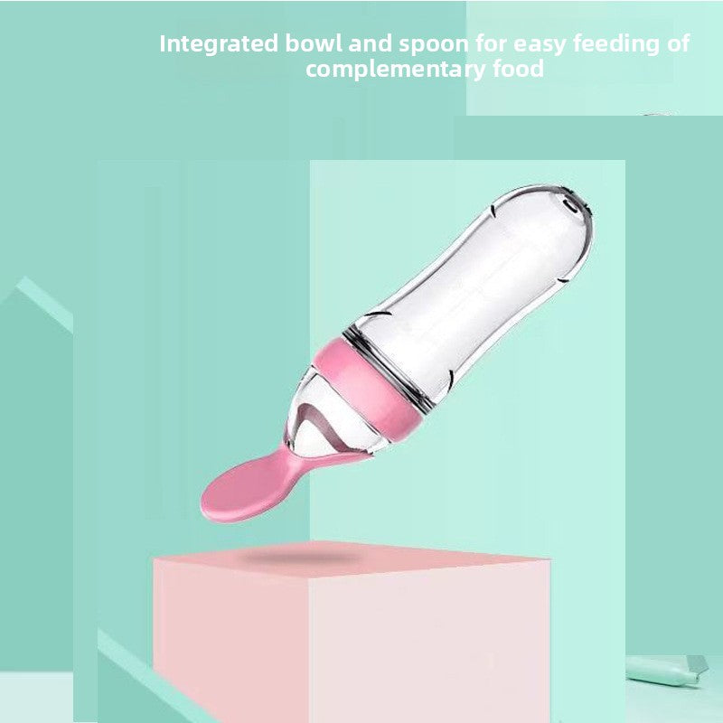 Silicone Squeeze Feeding Bottle for Infants product image 1