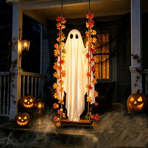 Halloween Hanging Ghost Swing Decoration