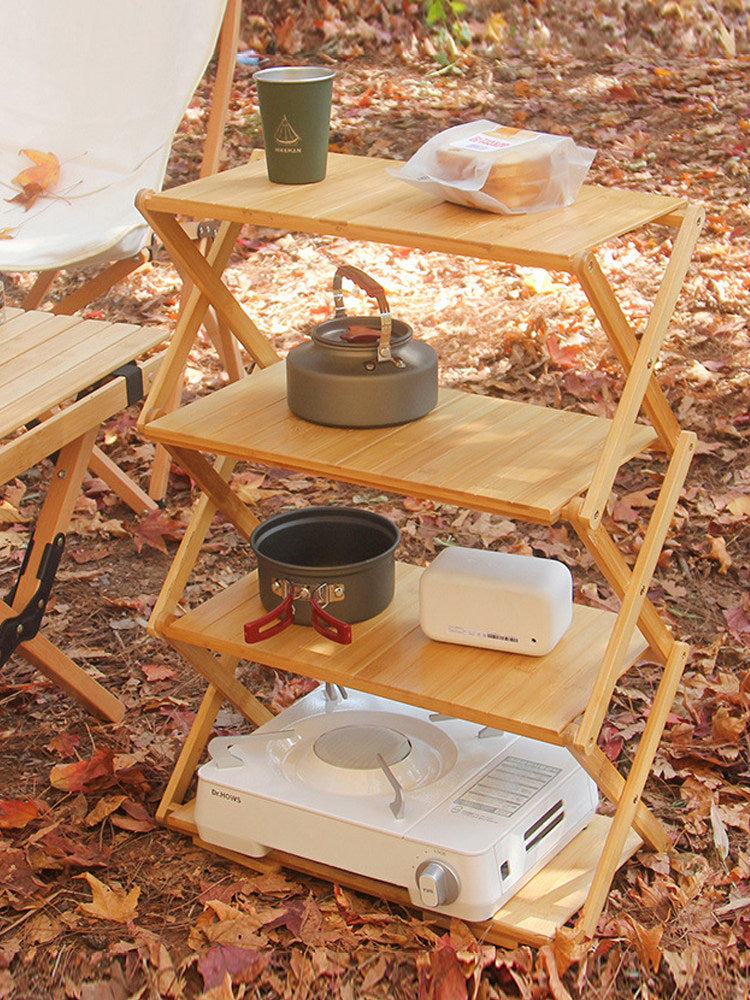 Portable Camping Folding Storage Rack