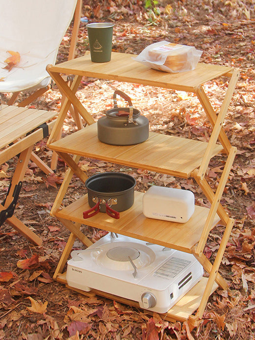 Portable Camping Folding Storage Rack