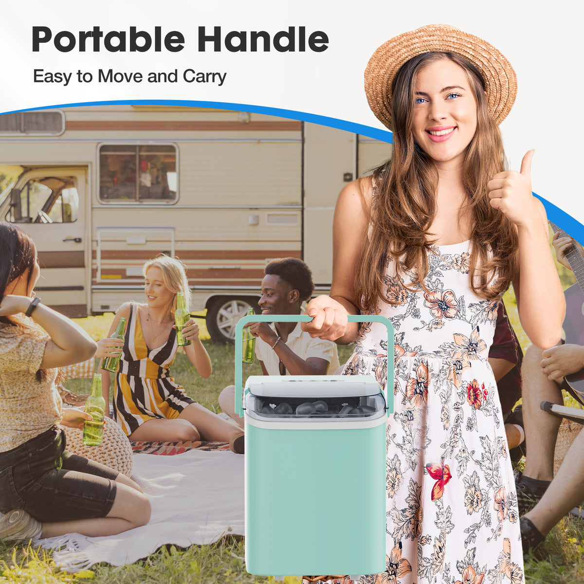 Home Office Countertop Ice Maker Machine