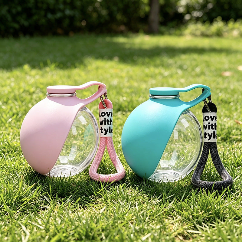Portable pet water bottle leak-proof drinking device