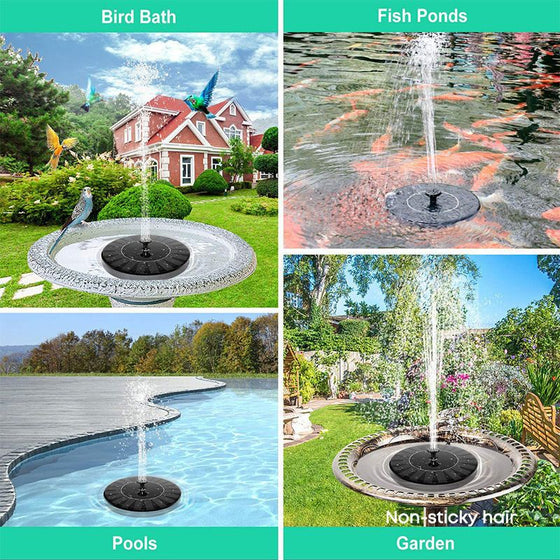 Solar Powered Garden Fountain with LED Lights Garden & Outdoor product image 2