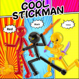 Assembly Stickman Model with Weapons