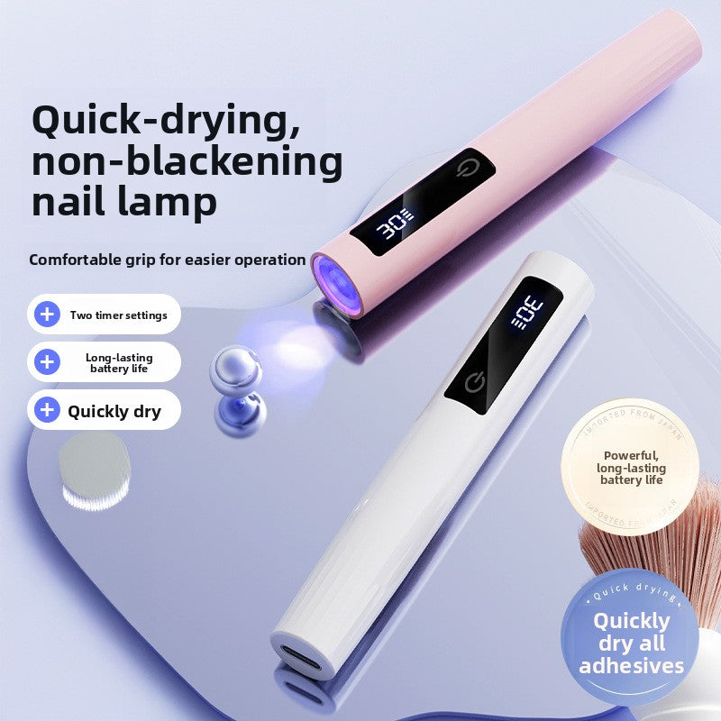 Portable Rechargeable Nail Lamp with LCD Touch Screen