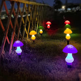 Solar LED Mushroom Landscape Light