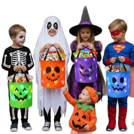 Halloween LED Glow Candy Basket