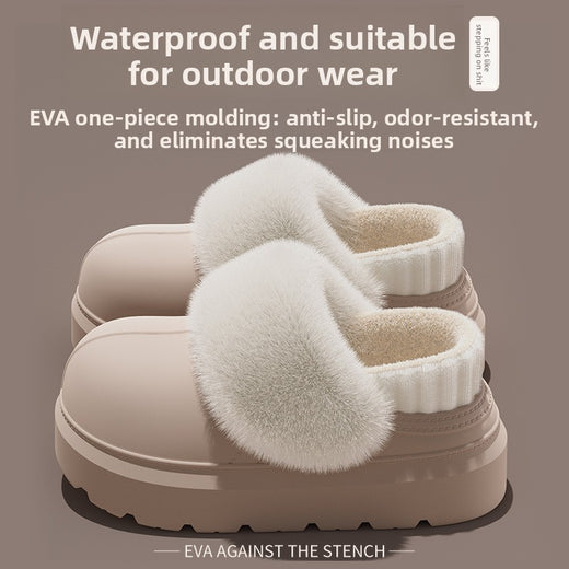 Warm Cotton Slippers with Removable Inner Cover