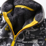 Childrens Fleece Lined Zip Jacket Warm Polar Fleece Top Coat