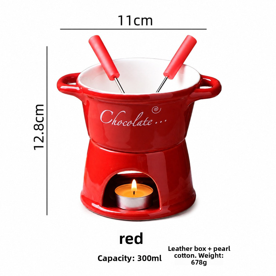 Ceramic T-Shape Fondue Cup