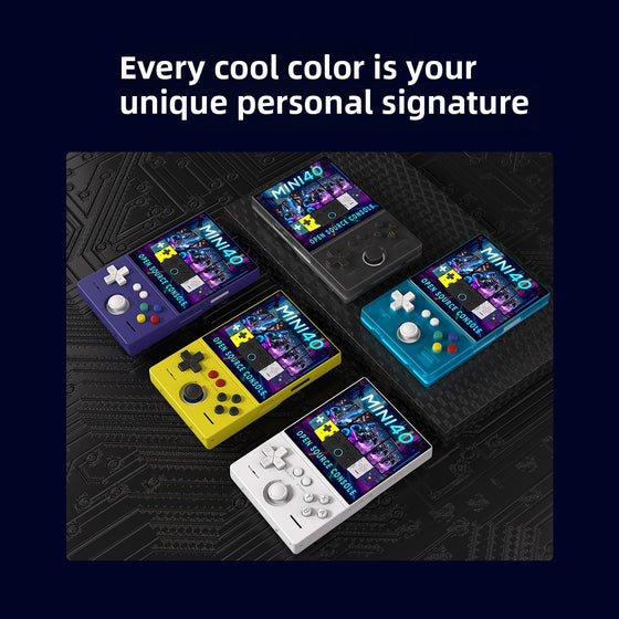 Mini40 Open Source 4 Inch HD Retro Game Console with 4000mAh Battery and Colorful Joystick product image 5