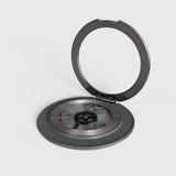 Star wheel phone stand set at viewing angle