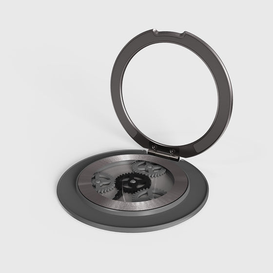 Star wheel phone stand set at viewing angle
