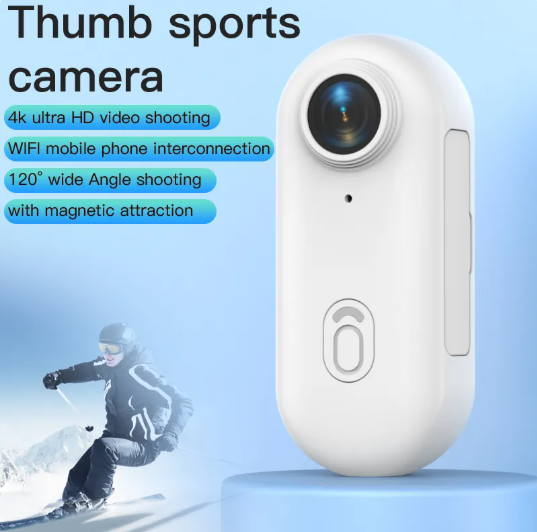 Mini 4K Action Camera - Waterproof, Wearable, Magnetic Mount - Image 3