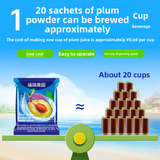 Tart plum powder, fresh orange powder
