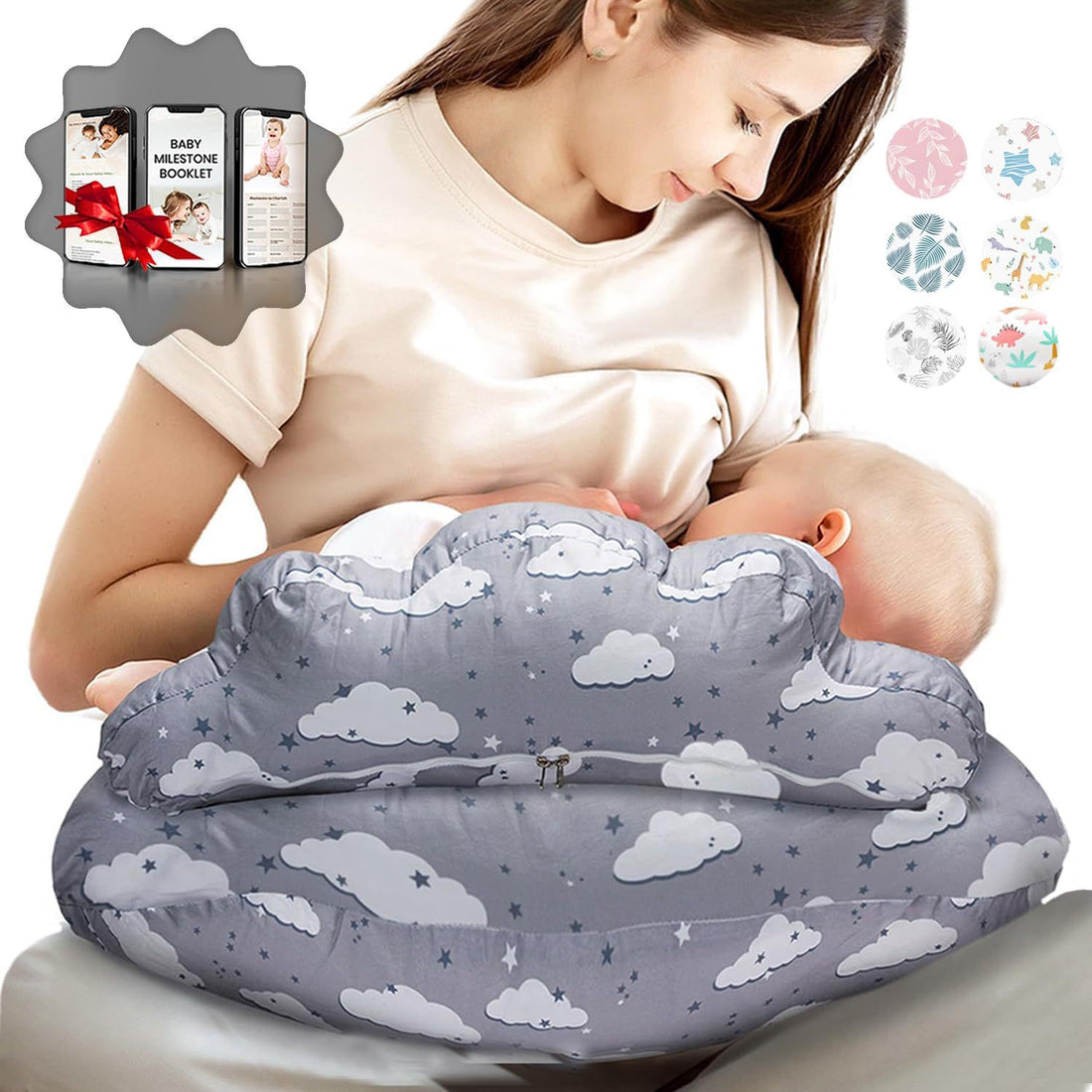 Multifunctional Detachable U-Shape Maternity and Nursing Pillow