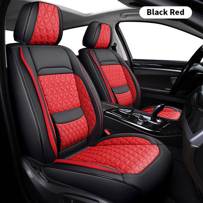 Leather Car Seat Cover with Lumbar Support