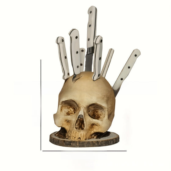 Halloween skull figurine