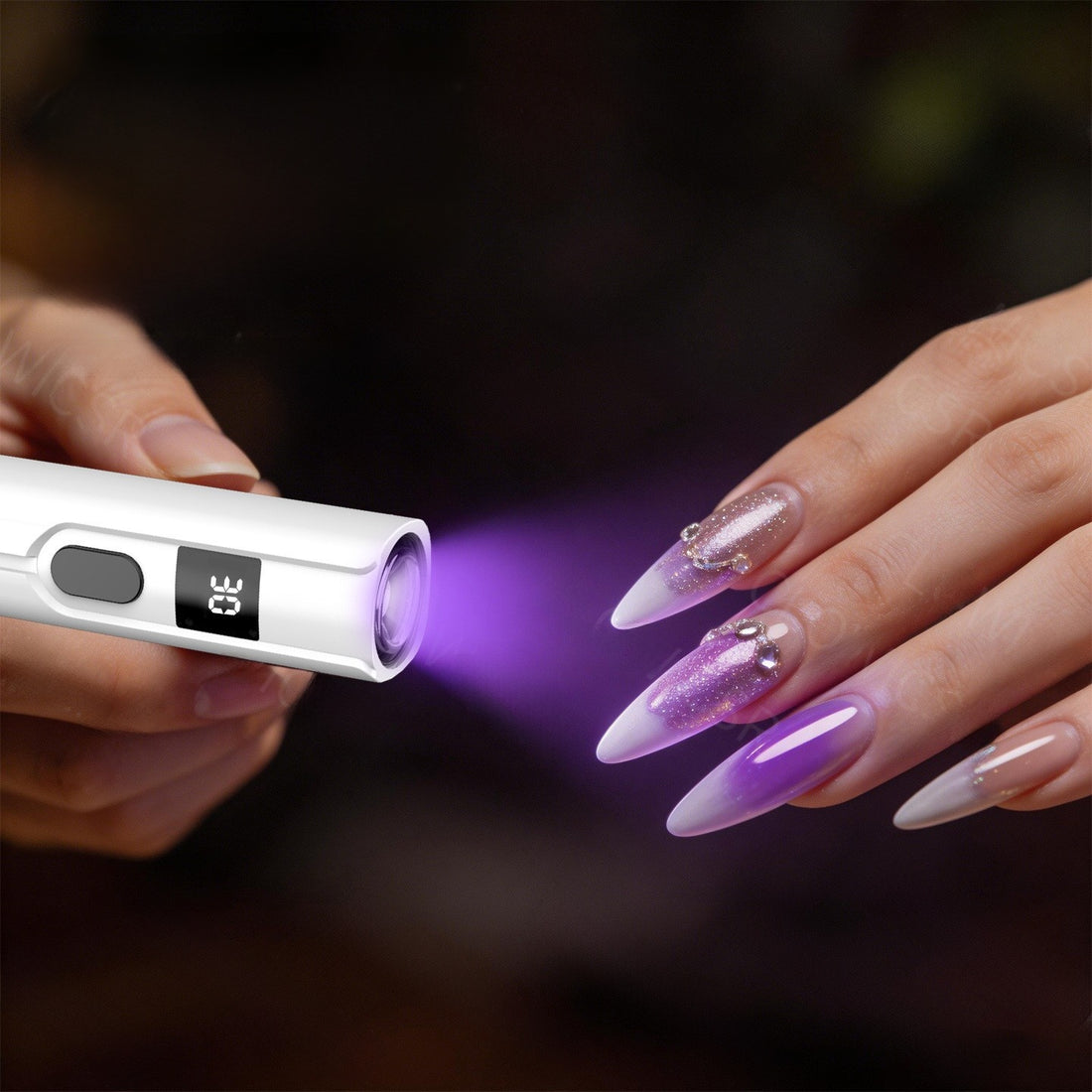 Mini Portable LCD Nail Lamp