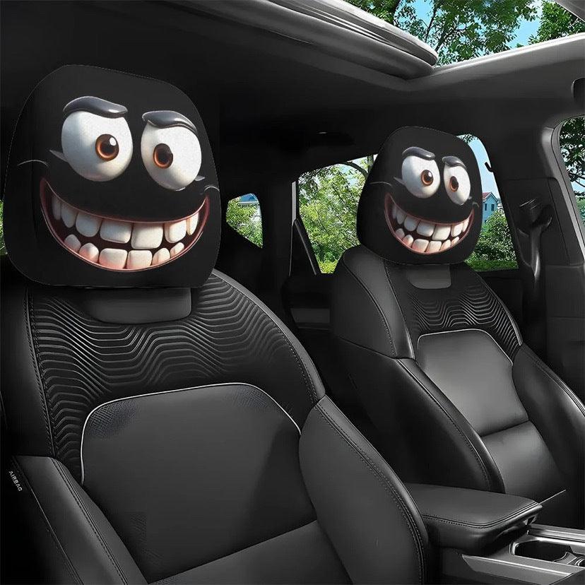 Car headrest cover