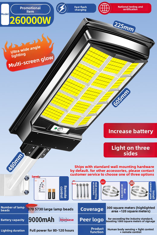 Solar-powered garden light