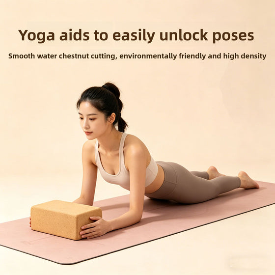 Customizable Natural Cork Yoga Block High-Density Non-Shedding product image 1