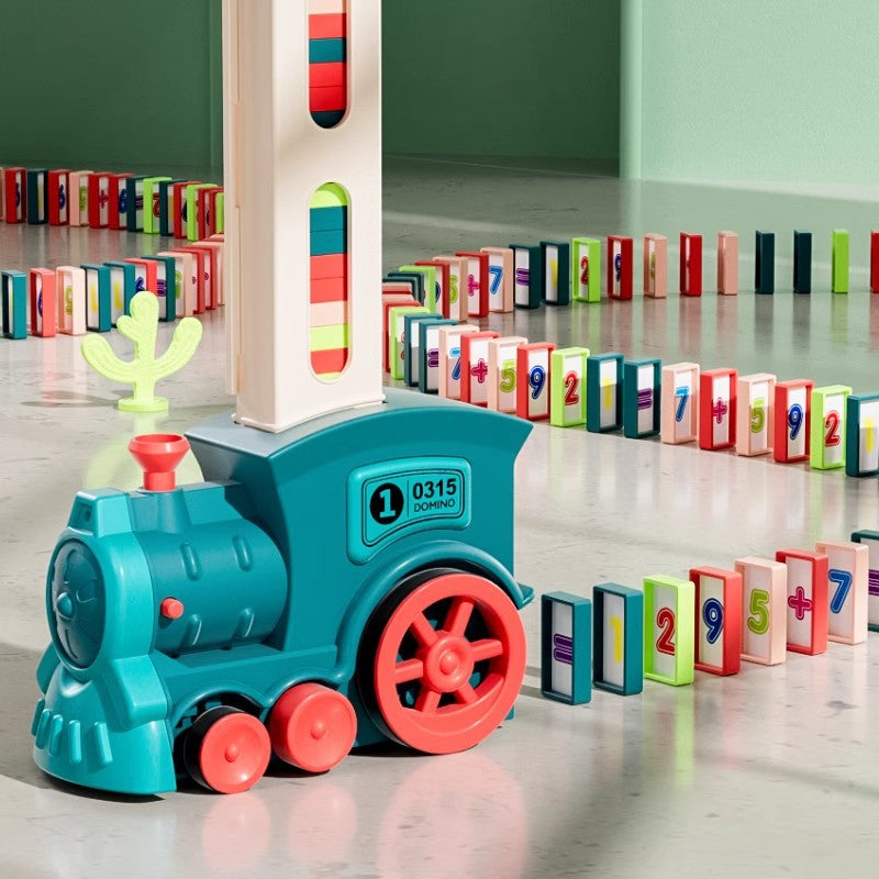 Automatic Domino Placing Train Toy Set