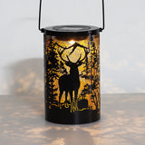 Wrought Iron Deer Solar Garden Light