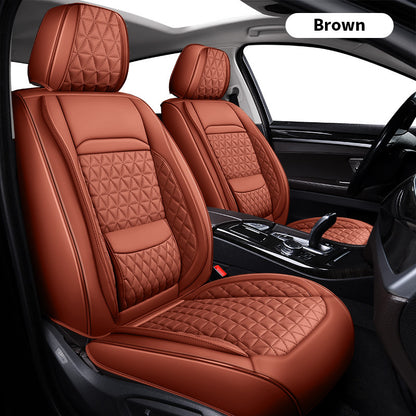 Leather Car Seat Cover with Lumbar Support