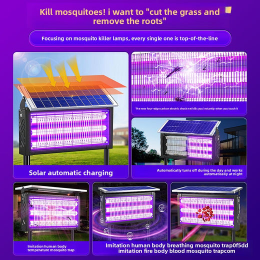 Solar Powered Mosquito Killer Lamp