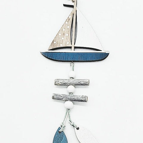 Ocean Series Wooden Fish Pendant Home Decoration