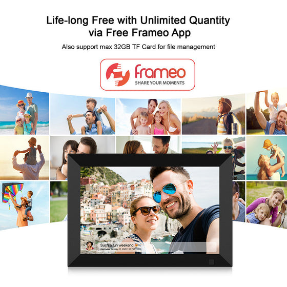 10 inch WIFI Touch Digital Photo Frame with Memory Vases, Clocks & Accents product image 2