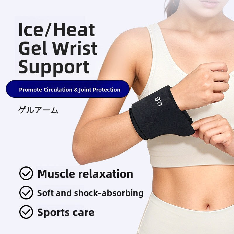 Dual Therapy Reusable Gel Wrist Support for Sports Injury and Joint Pain Relief