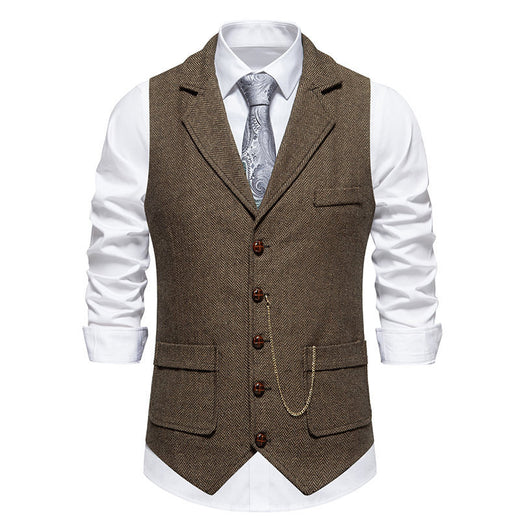 Mens Slim Fit Vintage Vest