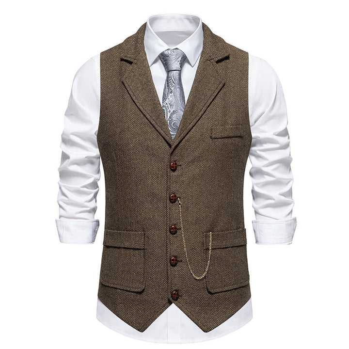 Mens Slim Fit Vintage Vest