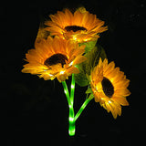 Solar Powered Sunflower Garden Light