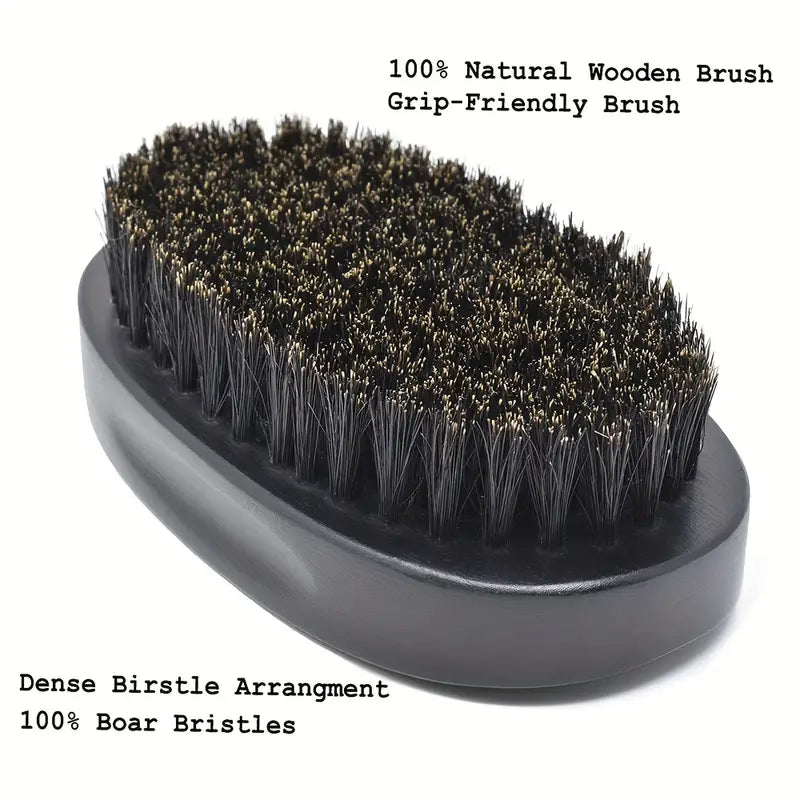 Beard Grooming Kit with Comb, Brush, and Scissors - Image 2
